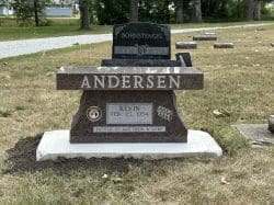 customized memorial bench