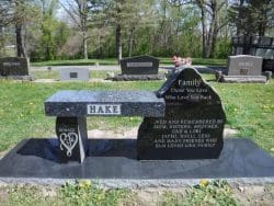 customized memorial bench