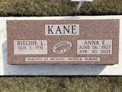 Customized memorial for married couple