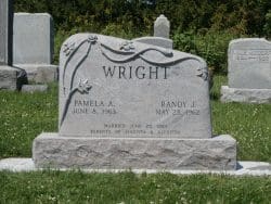 Customized upright memorial